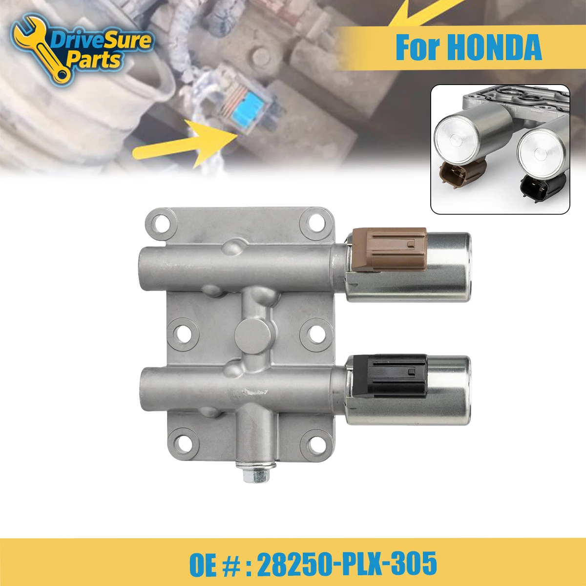 

28250-PLX-305 High Quality Car Transmission Dual Shift Linear Solenoid For HONDA CIVIC 1.7L 2002-2005 28250PLX305