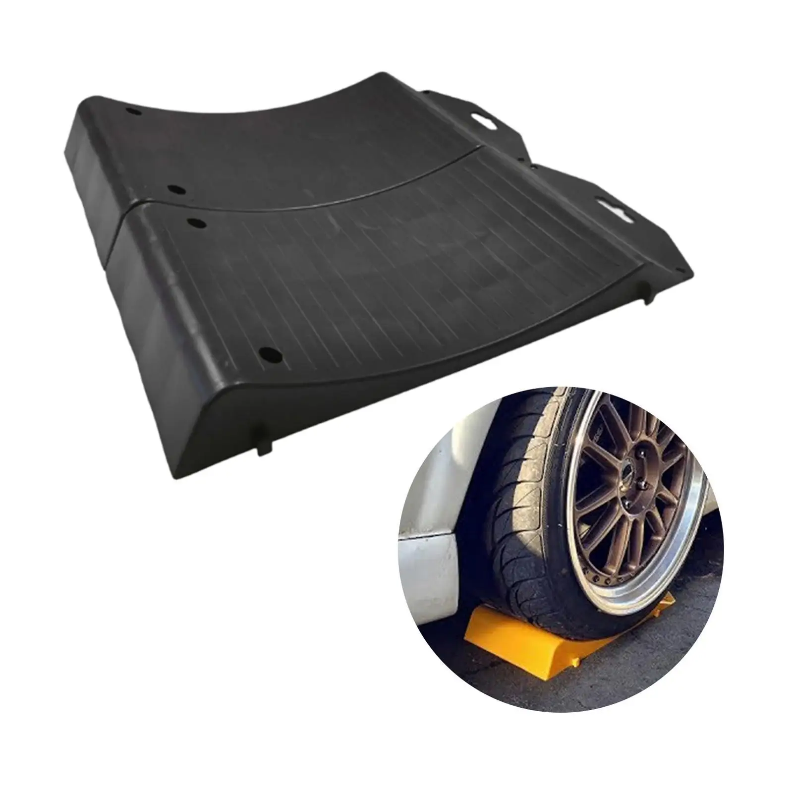 Car Pad Tire Flat Protectors Practical Stable Easy to Install RV Levelling Blocks RV Tire Changing Ramp for Trailer