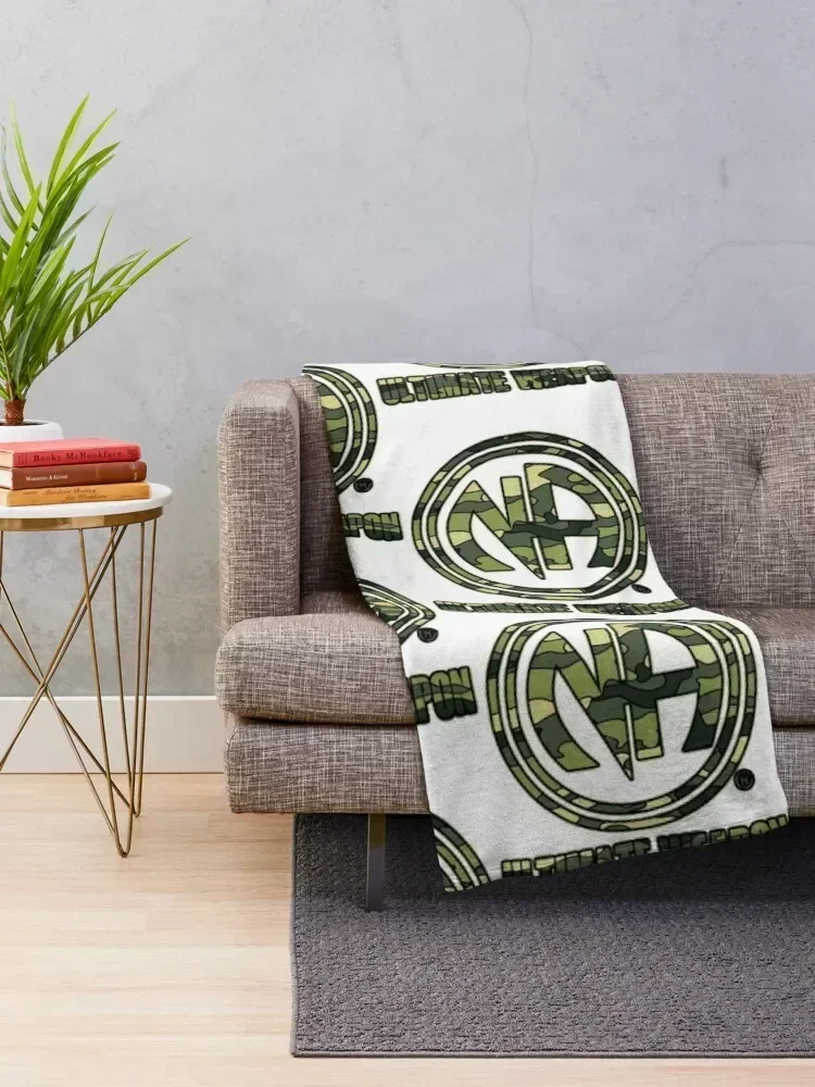 Narcotics Anonymous Gifts 12 Steps Camo Ultimate Weapon Throw Blanket bed plaid Beautifuls christmas gifts Decoratives Blankets