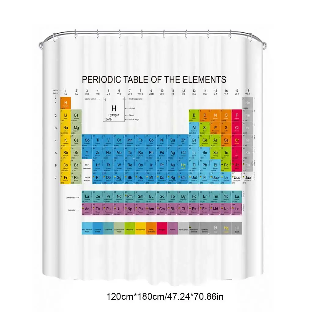 Shower Curtain Washable Dorm Bath Screen Bathroom Education Drape Type