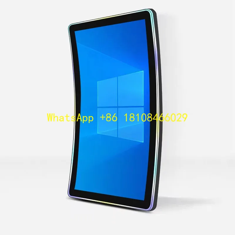 

Самый популярный 32 43-дюймовый изогнутый игровой сенсорный дисплей со светодиодной полосой, объемный цифровой оконный дисплей