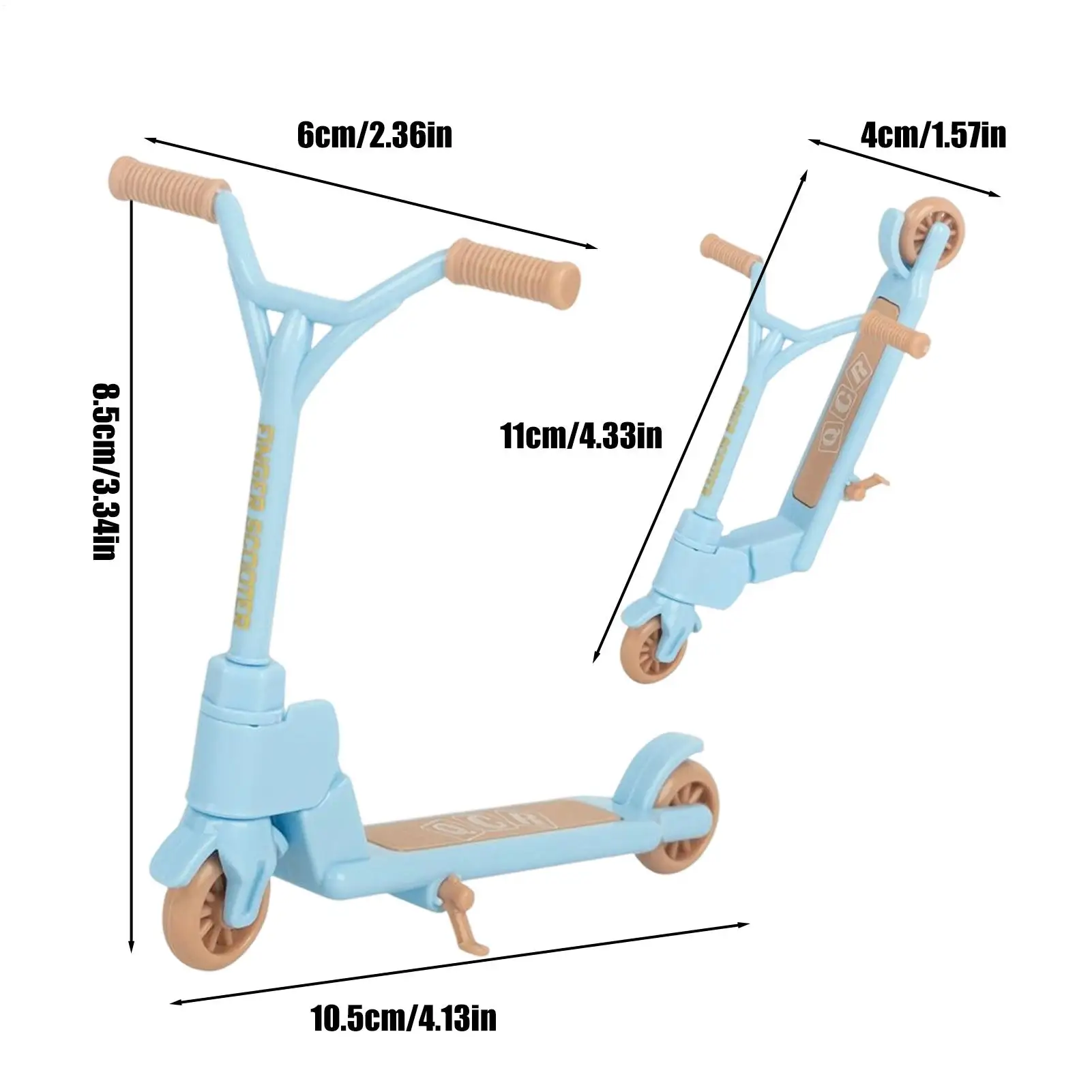 Finger Scooters Two Wheel Foldable Non-Slip Gadget Fingertip Scooter For Kids Party Home School Travel Fidget Entertainment