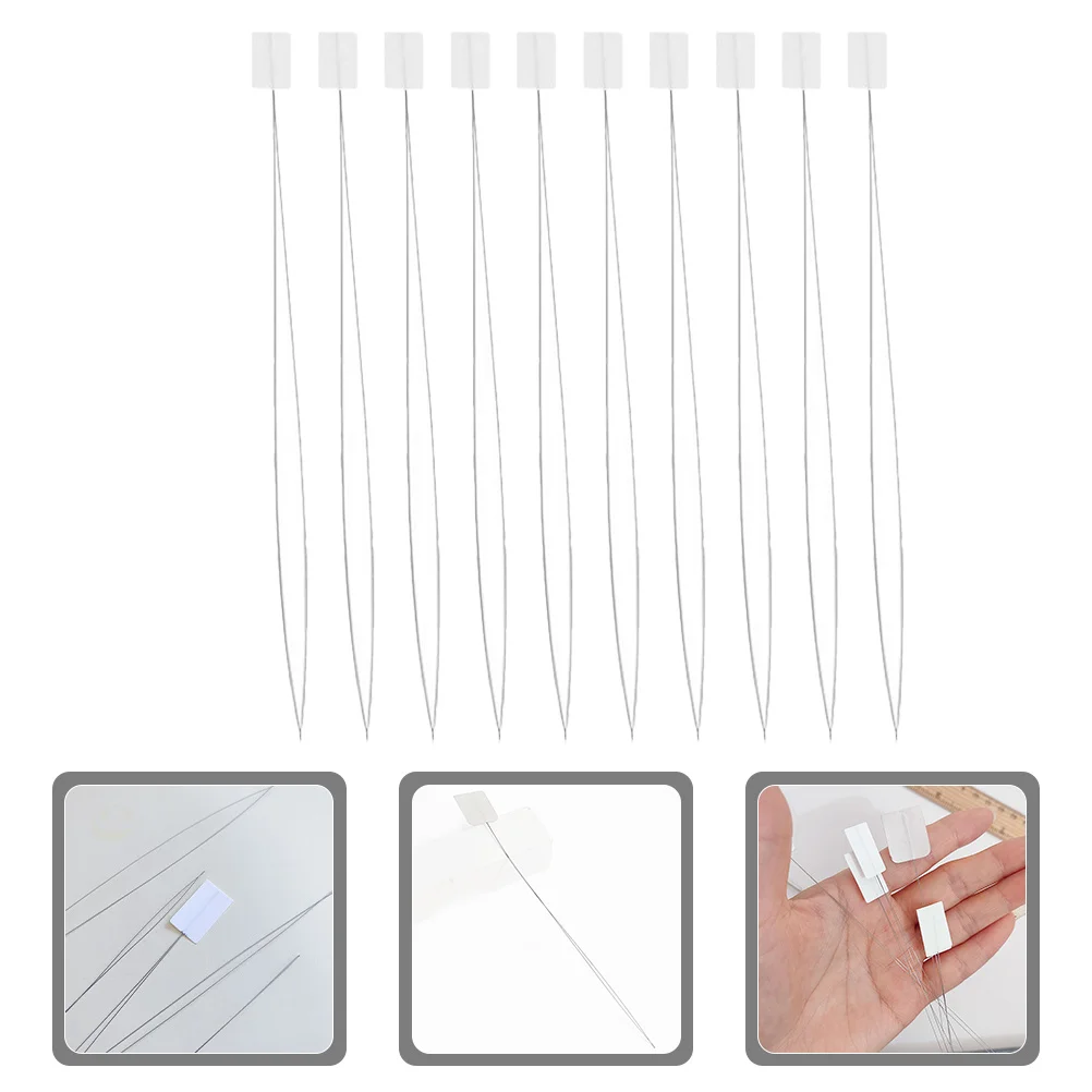 

10pcs Needle Threader For Hand Sewing Steel Wire Embroidery Tool Portable Cross Stitch Beading Needles Sewing Machine Diy Thread