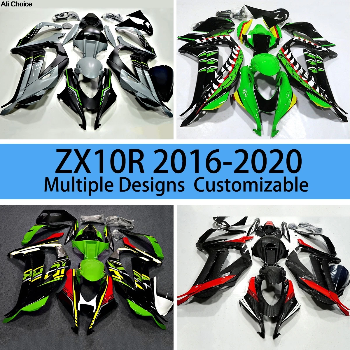 

ZX 10R 2016 2017 2018 2019 2020 Race Fairing Kit for KAWASAKI ZX10R 16-20 Motorcycle Fairings Carbon Fibre