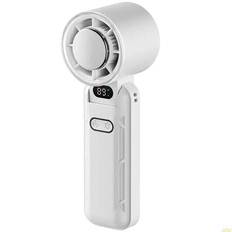

A0nc Portable Handheld Fean 5 -й скорость регулируемой перезаряжаемой батареи вентилятора работает