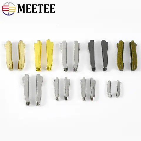 10/20Sets 3# 5# 8# 10# Double Open Zip Latch Lock Repair Kit Non-slip Metal Two-way Zipper End Plug Fastener Sewing Fix Tools