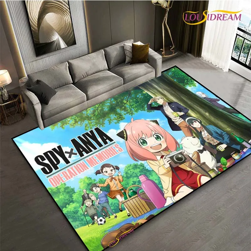 Cartoon Anime KAWAI-S-SPY-X-FAMILY-CUTE UnSlip Rug for Living Room,Bedroom,Playroom,Kitchen Floor Mat Decor Carpet Gift Alfombra