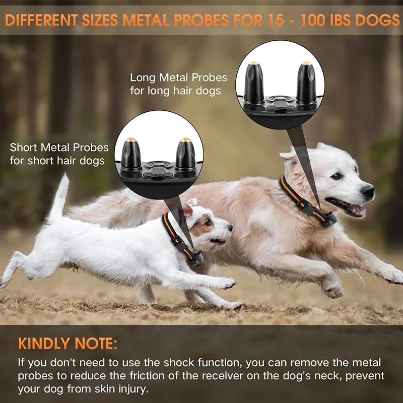 

Electric Dog Training Collar Dog, No Barking Auto Training Collar Shock Collar Beep Vibration Shock Rechargeable IPX7 Waterproof