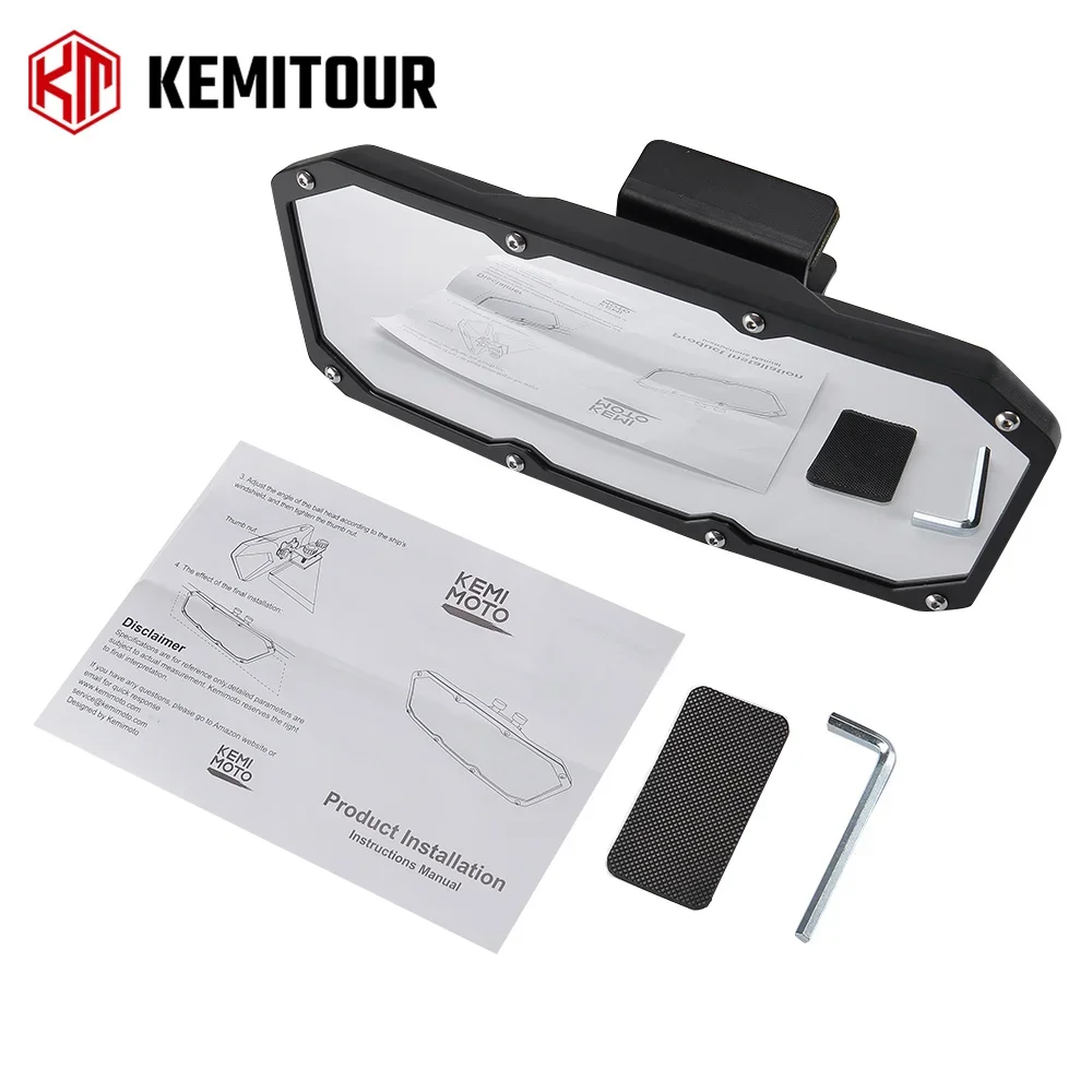Universal Boat Rear View Mirror Marine Accessories for Jet Ski for Yacht Personal Watercraft PWC Adjustable Rearview Mirror