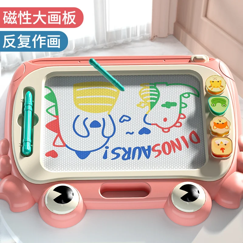 Children's drawing board magnetic writing board colorful cute crab shape graffiti girl drawing 3-4-5 year old boy