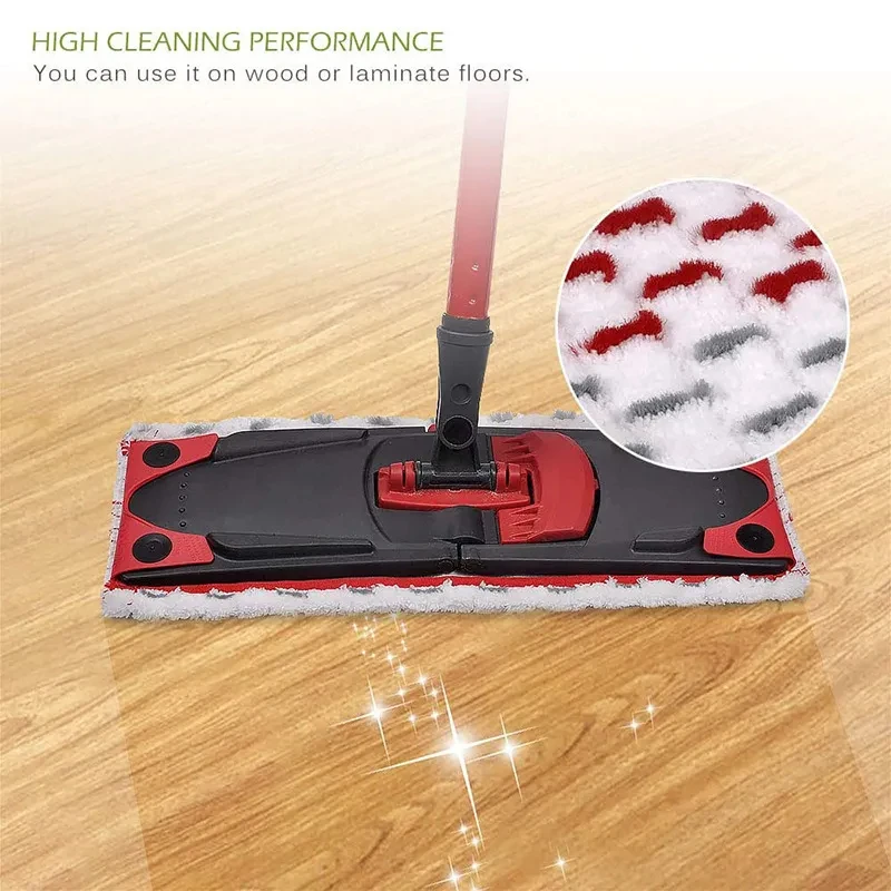 Reutilizável Microfibra Floor Mop Pads, Flat Spin Cloth, Substituição para Vileda UltraMax, Secagem Rápida, Lavável à Máquina, Alta Qualidade