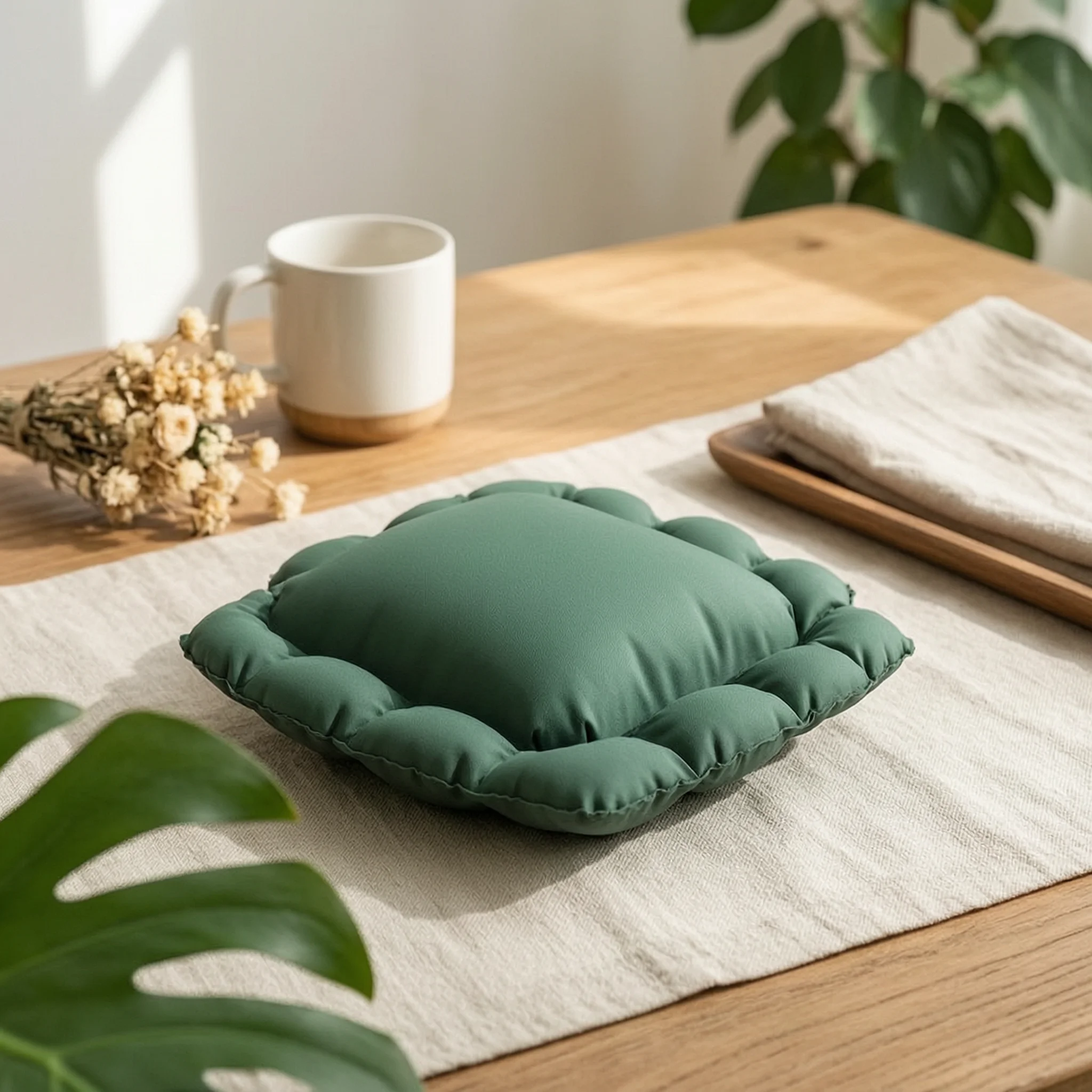 

Inflatable Seat Cushion Tufted Egg-Shaped-Crate Seat Cushion Outdoor Gear Grid Cloth Compact for Camping, Hiking