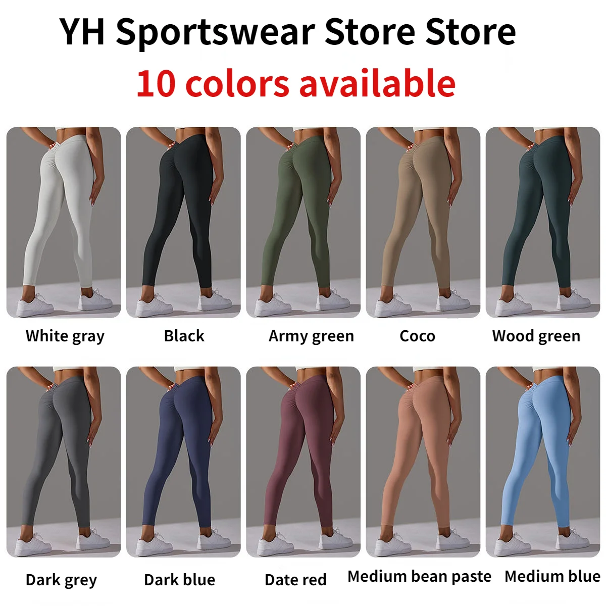 Yoga Leggings Back V Butt Sexy Leggings Women Fitness Workout Gym Running Scrunch Leggings High Waist Active Wear Tight Pants