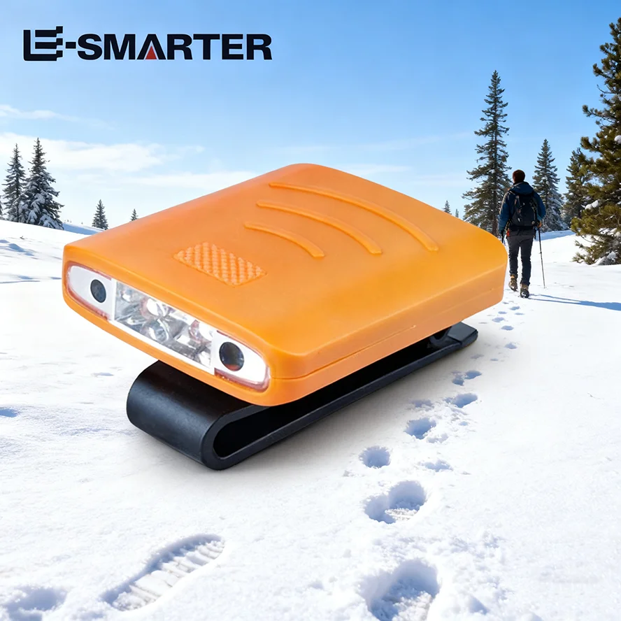 

USB перезаряжаемый индукционный налобный фонарь, светодиодный супер яркий уличный светильник для ночной рыбалки, клипса на шляпе, край лампы