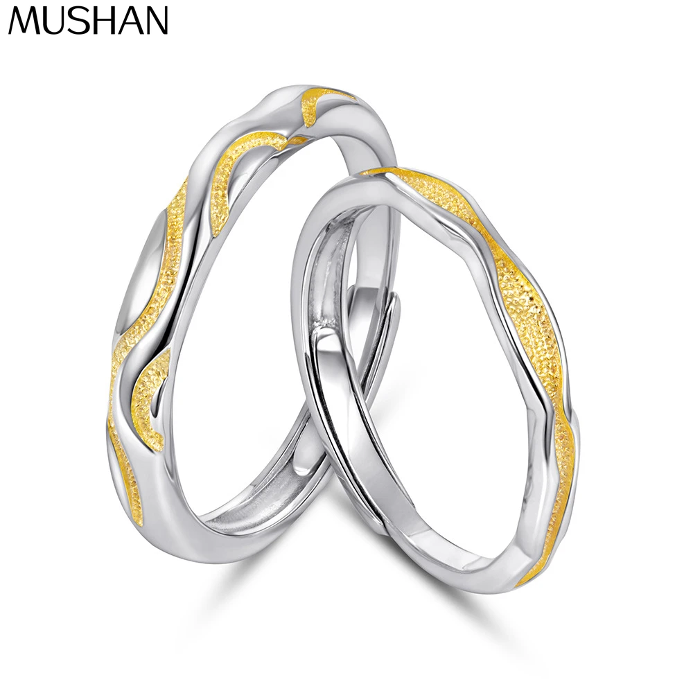 

MuShan Jewelry 925 Sterling Silver Ring Wedding Band High Carbon Diamond Classic Style Her Gift Women Rings Fine Jewelry