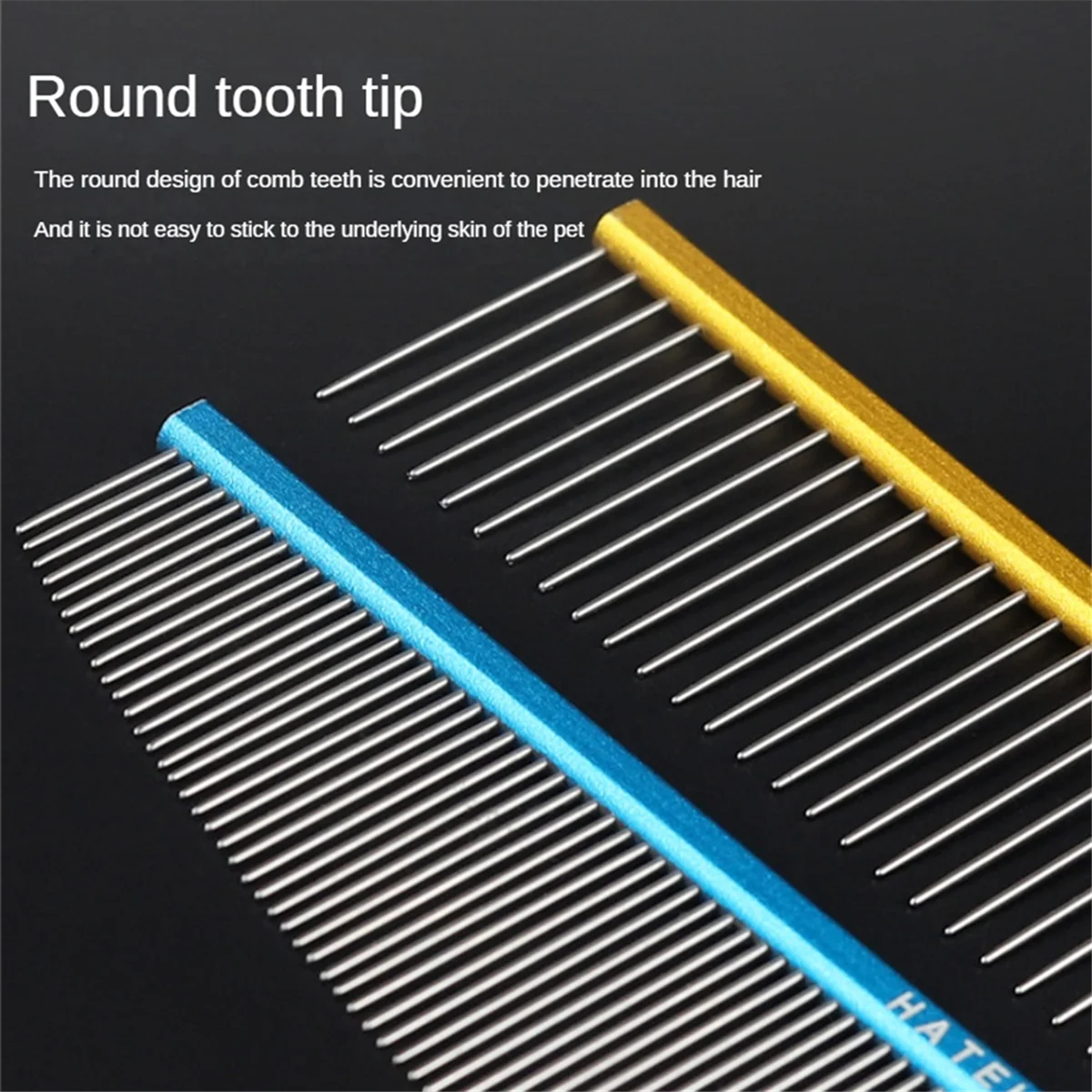 Abnh hateli pentear cão de estimação cabelo longo gato especial pentear cabelo, cabelo flutuante, fantoche de nó aberto inglês curto teddy combin azul