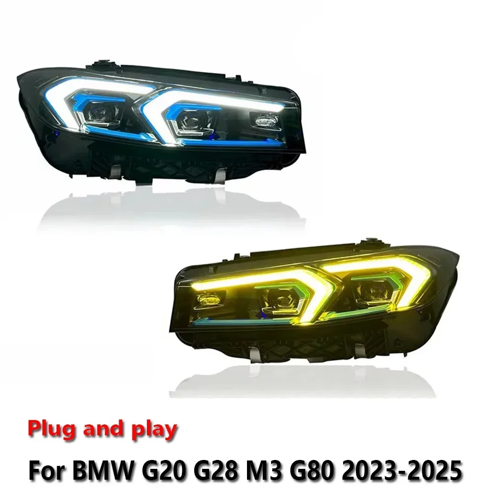

Автомобильные светодиодные фары в сборе для BMW G20 G28 M3 G80 2023-2025: противотуманные фары, ДХО, стоп-сигналы, указатели поворота. Подключение Plug and Play.