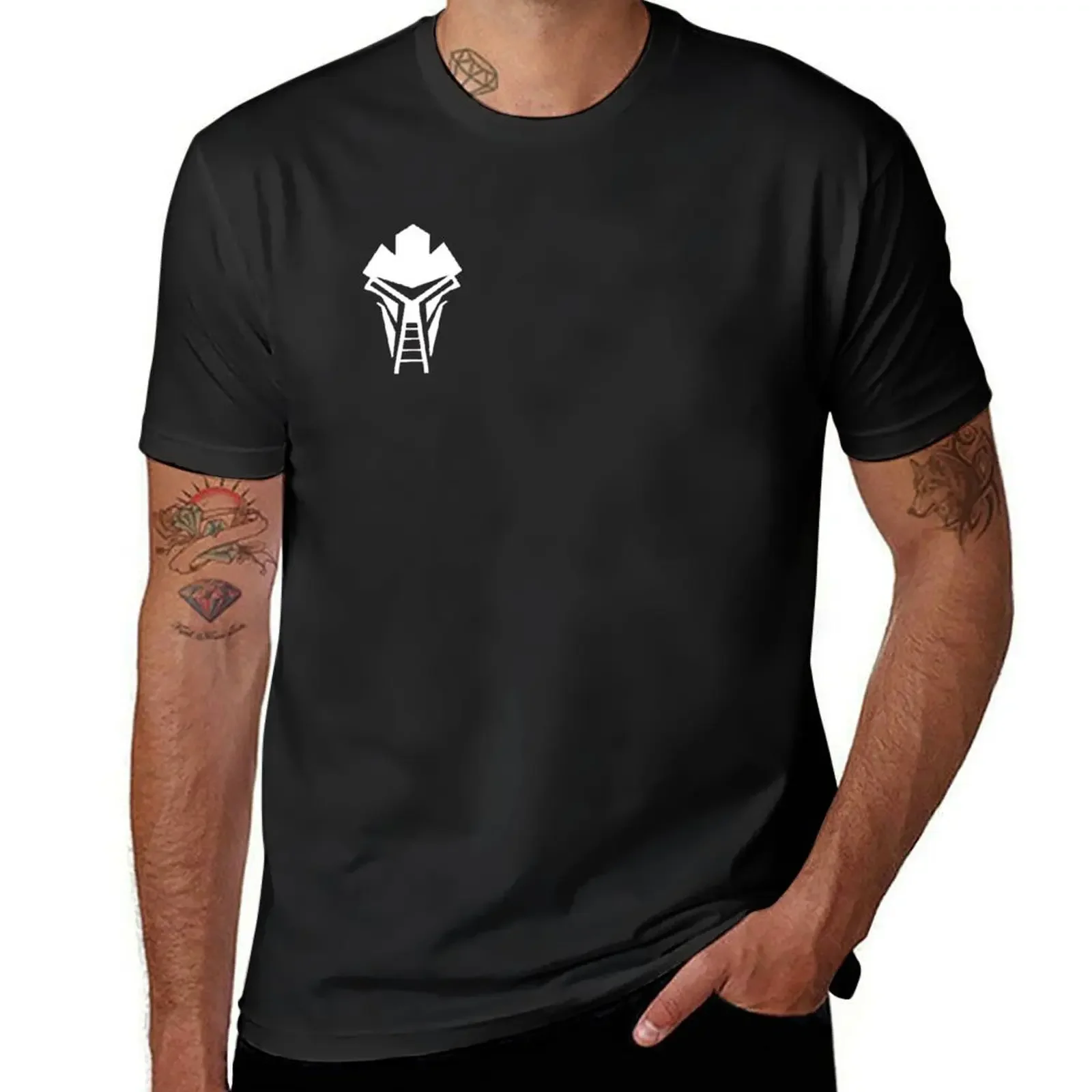 

Cylon Mask Small Logo T-Shirt vintage clothes funny shirt cotton funny gifts mens t shirts top quality