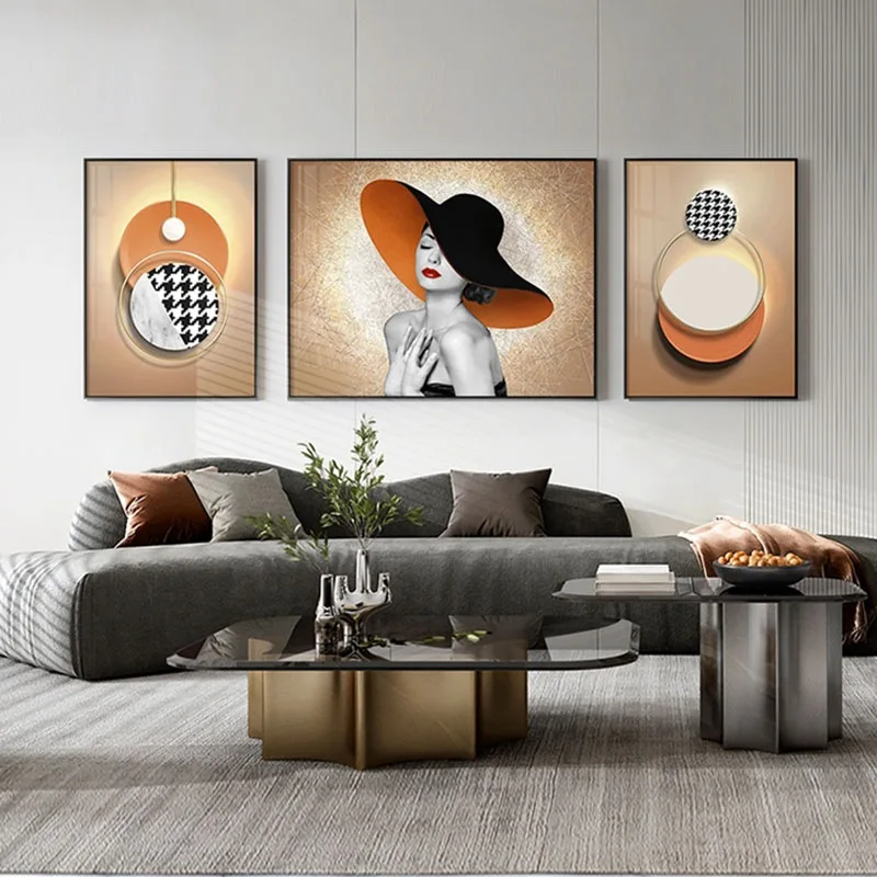 

High-end light luxury tempered glass coffee table modern stainless steel designer coffee table villa living room furniture