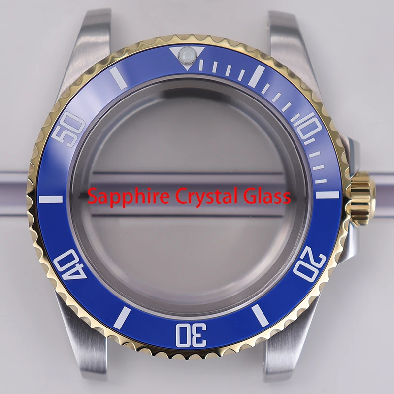 40mm High Quality Watch Case C3 Ceramic Bezel Sapphire For Nh35 Nh36 Miyota 8215 Eta 2824 PT5000 Movement Watch Stainless Steel