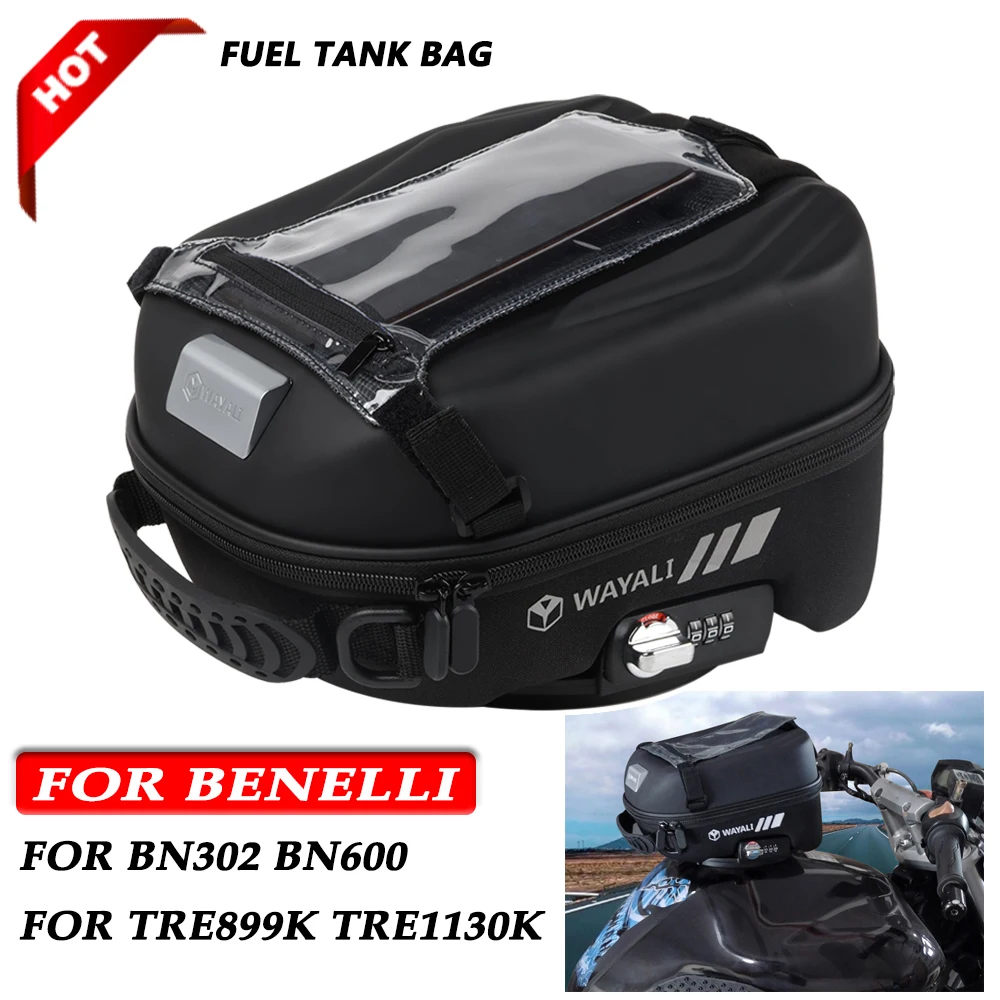 

Motorcycle 4.5L Tank Bag For BENELLI BN302 BN600 BN 302 TRE899K TRE1130K Accessories Waterproof Luggage Tanklock Racing Backpack