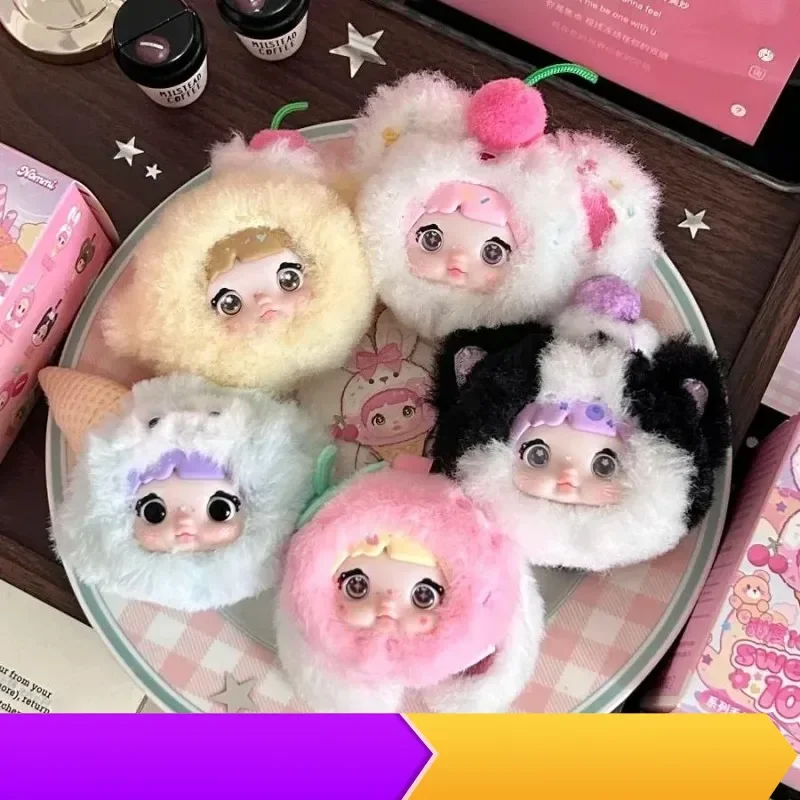 

Nommi Sweetness 100% Series Blind Box Cute Rabbit Vinyl Plush Surprise Mystery Bag Pendant Keychain Decor Collectible Toy