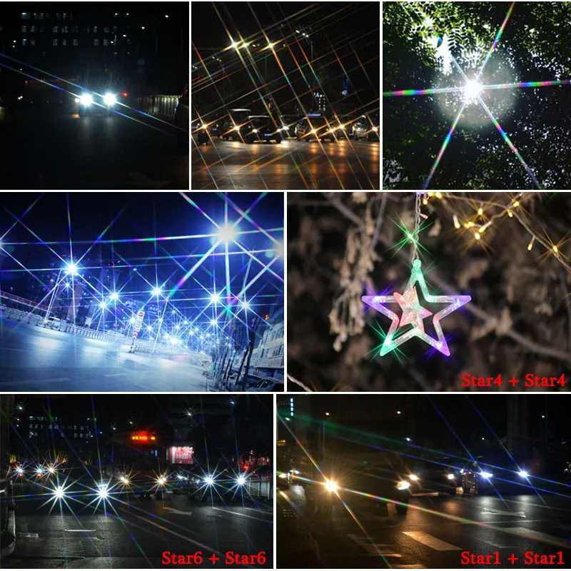 Mobile Phone Glass Star 1X 4X 6X 8X  line Filter For iphone 15 pro lens all smartphones view 6