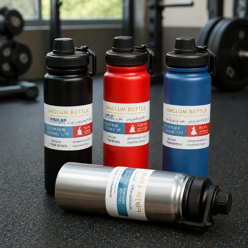 Insulated Stainless Steel Sports Flask for Vehicle Use - 600/800/1000ML Thermal Vacuum Bottle Maintains Temperature
