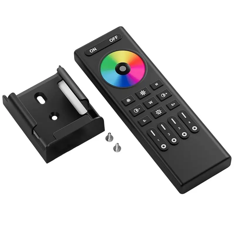 A7THK-For Multiple Controllers Compatible RGB RGBW RGBCCT RF Remote RC03RFB, For Various LED Strip 4 Zone Control