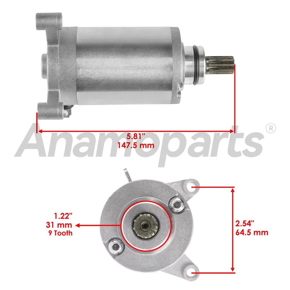 Motorcycle Engine Starter motor fits for 1982-2017 Suzuki GN125 Hyosung GZ EN RV DR GA Qingqi DF DR 125 200 CC 31100-05320-000