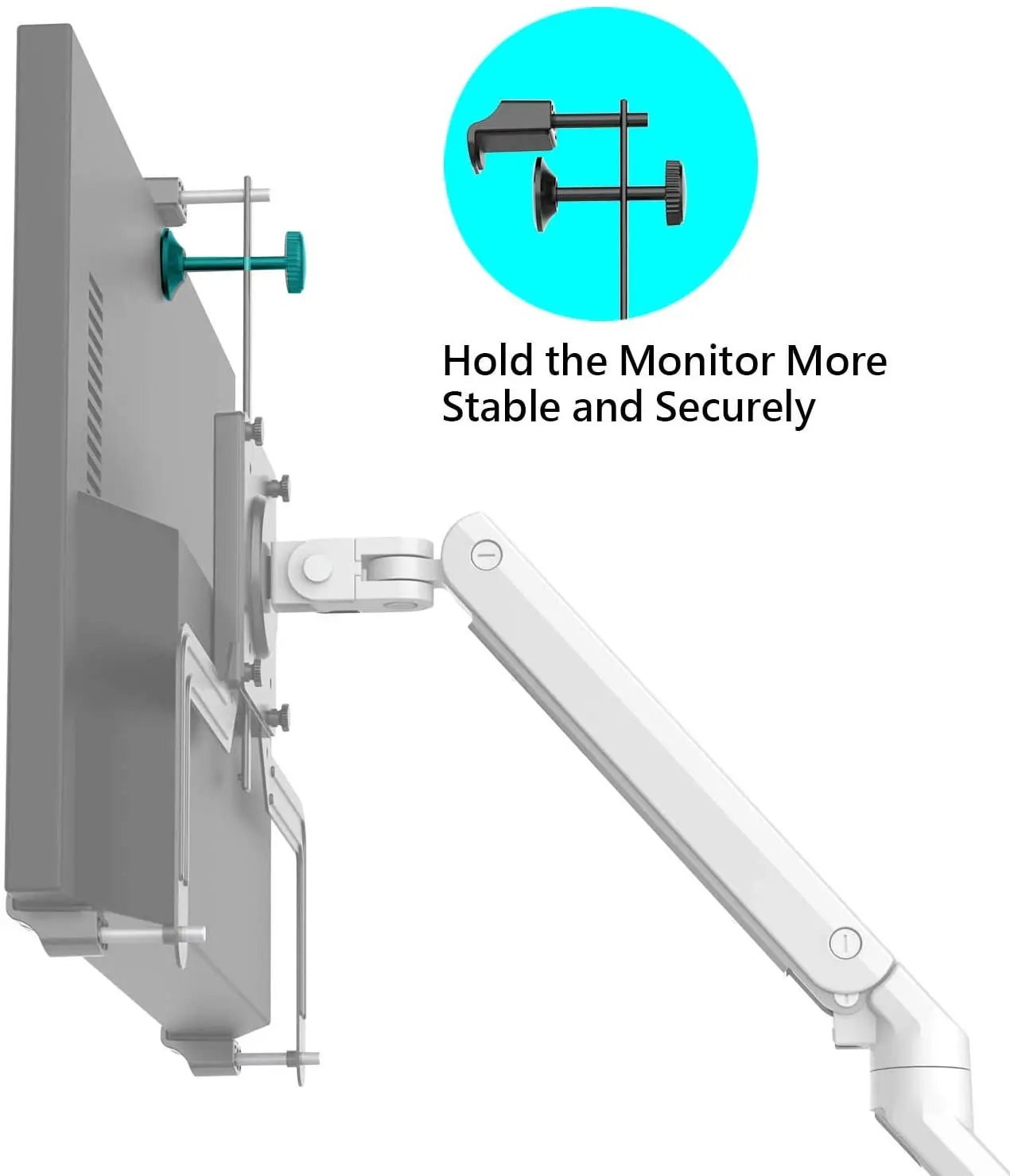 17-32 Inch No Mounting Hole Monitors LCD Display Mount Extension VESA Adapter Fixing Bracket Loading 15 Kgs