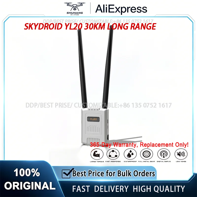 Skydroid YL20 Multifunctional Video Transmitter, Master-Slave Switchable, 30KM Long Range Transmission Link