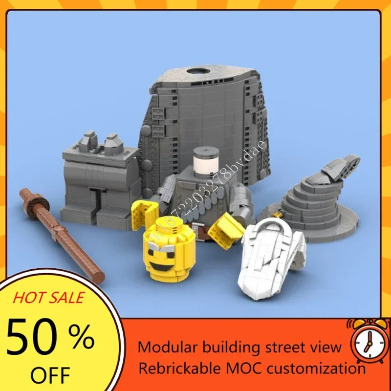 1374PCS MOCประติมากรรมSeries Gandalf 6:1 Megaรูปที่กําหนดเองปริศนาเทคโนโลยีDIY Creative Assemblyของเล่นของขวัญ
