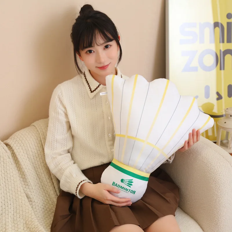 55x47cm New Badminton Pillow Sofa Cushion Home Furnishings PP Cotton Stuffed Pillow Kids Christmas Birthday Gift 2024