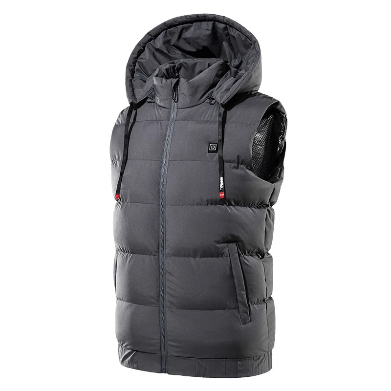 Verwarmde Kleding Groothandel Custom Winter Mouwloze Elektrische Jas Voor Mannen En Vrouwen Oplaadbare Batterij Aangedreven Verwarmd Vest