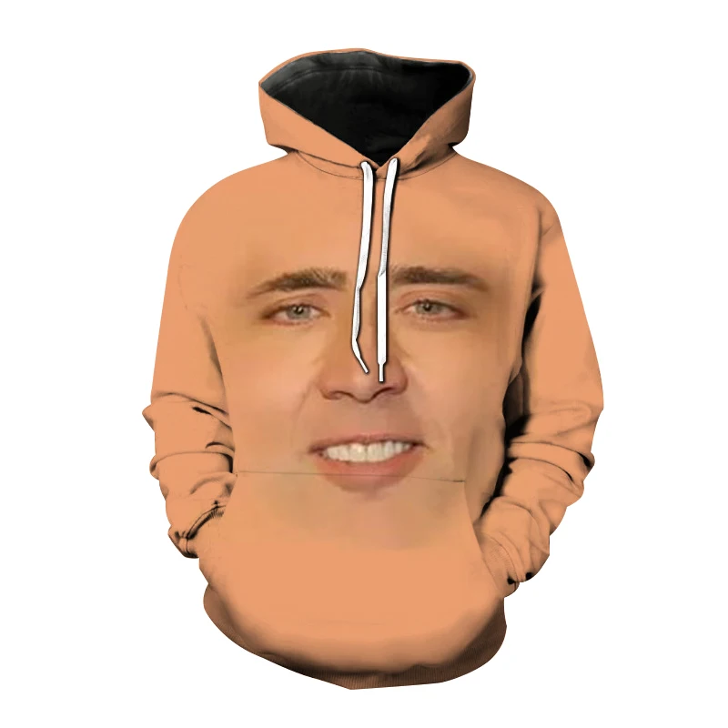 

Funny Nicolas Cage 3D Print Hoodies Men Women Fashion Streetwear Oversized Sweatshirts Hoodie Kids Pullovers Tracksuits Clothing