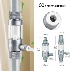 Aquarium CO2 Diffuser Observable Quick Insertion Anti Reflux CO2 External Nebulizer Fish Tank External CO2 Nebulizer Diffuser