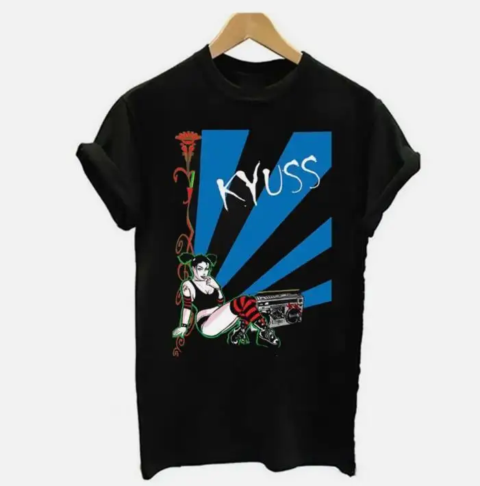 Kyuss T Shirt Black Cotton Unisex All Size Gift For Father Day