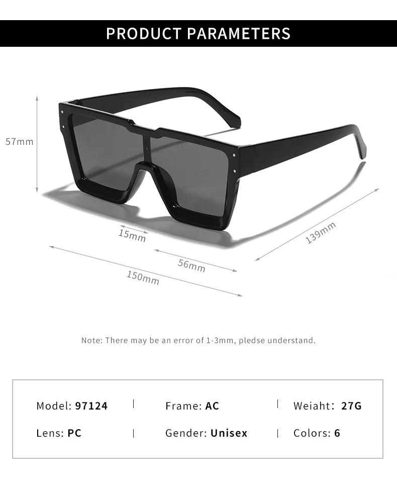 Neue Vintage Quadrat Sonnenbrille Frauen Männer Marke Rechteck Sonnenbrille Weibliche Oval Brillen Oculos De Sol für Männlich Weiblich Brillen – Detail 6