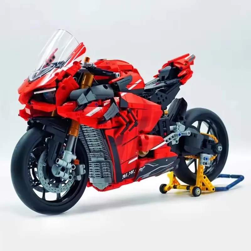 

High-Tech V4S Technical Motorcycle 2129PCS 1:5 Model Building Kits for Adults Blocks Toys for Children Bricks Christmas Gifts
