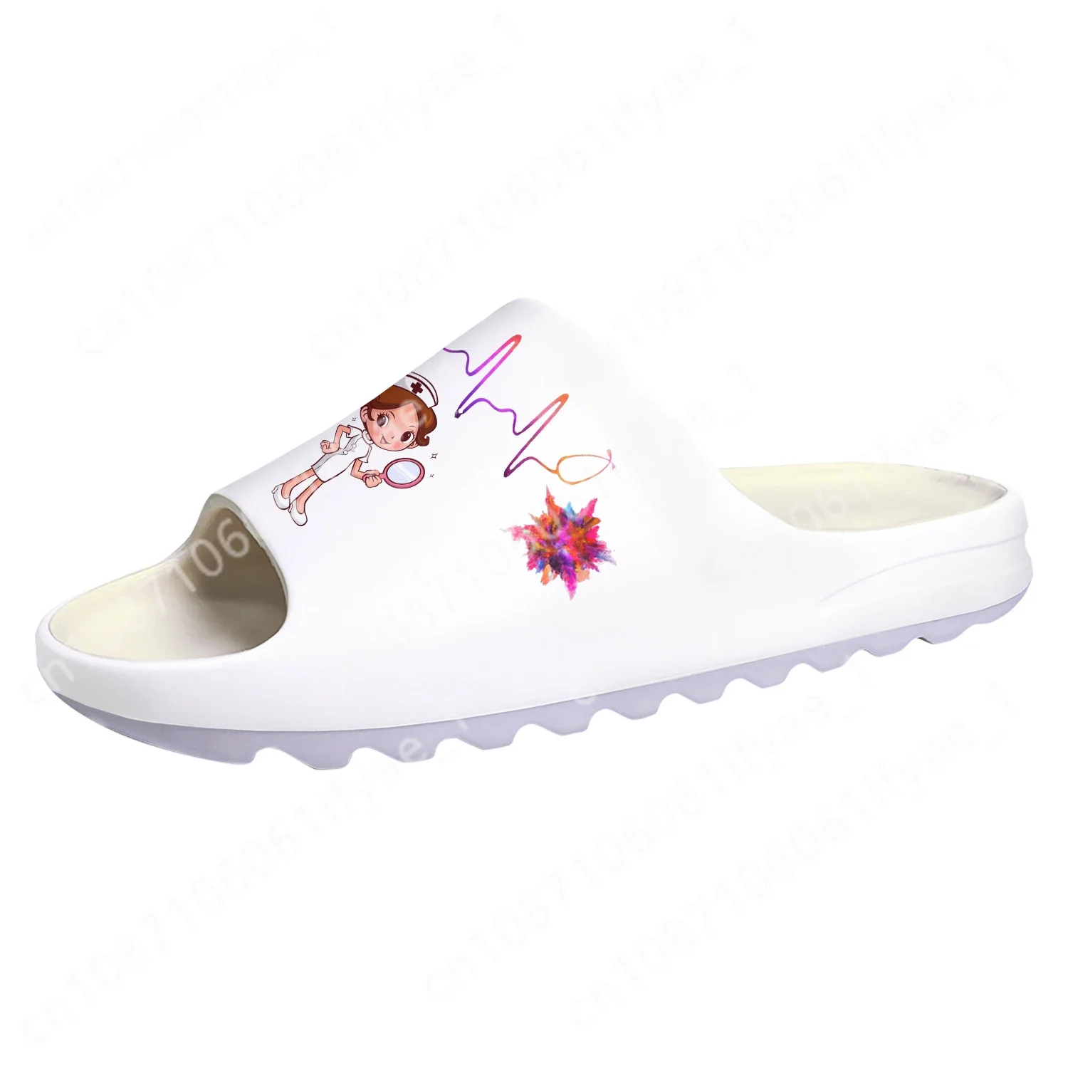 New Nurse Shoes Heart Beat Brand Custom Soft Sole Sllipers Mens Womens Home Clogs Custom Beach Water Shoes on Shit Sandals