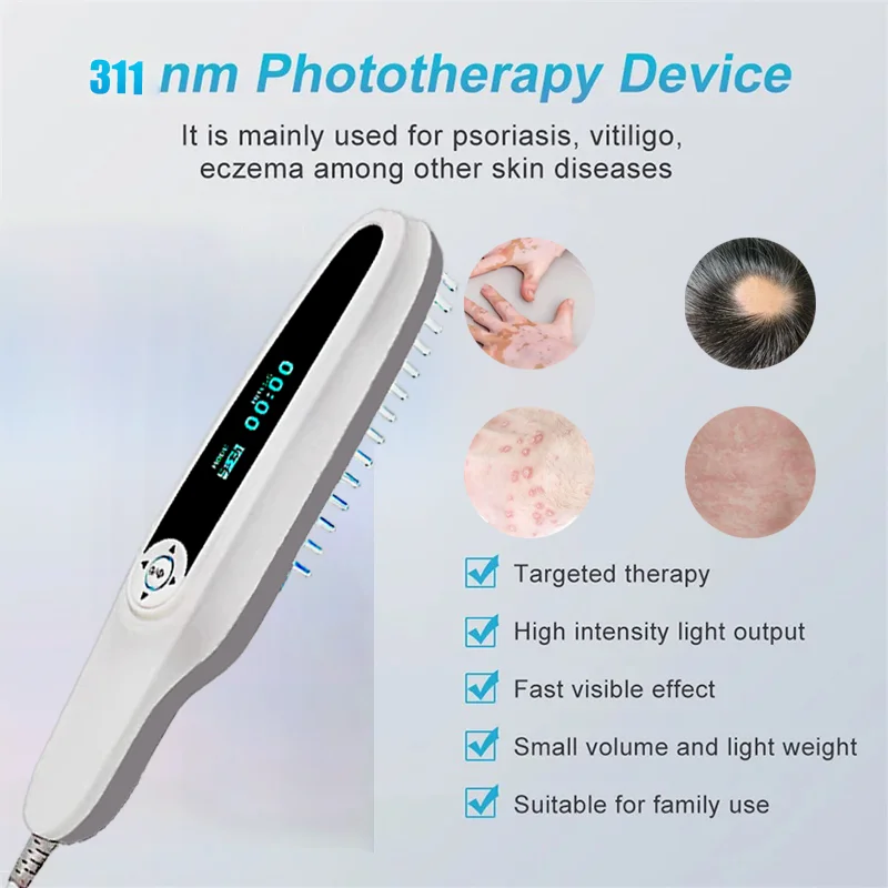 Uvb Treatment Lamp For Vitiligo Mini Psoriasis Equipment 311nm UV lamps Phototherapy Medical Device