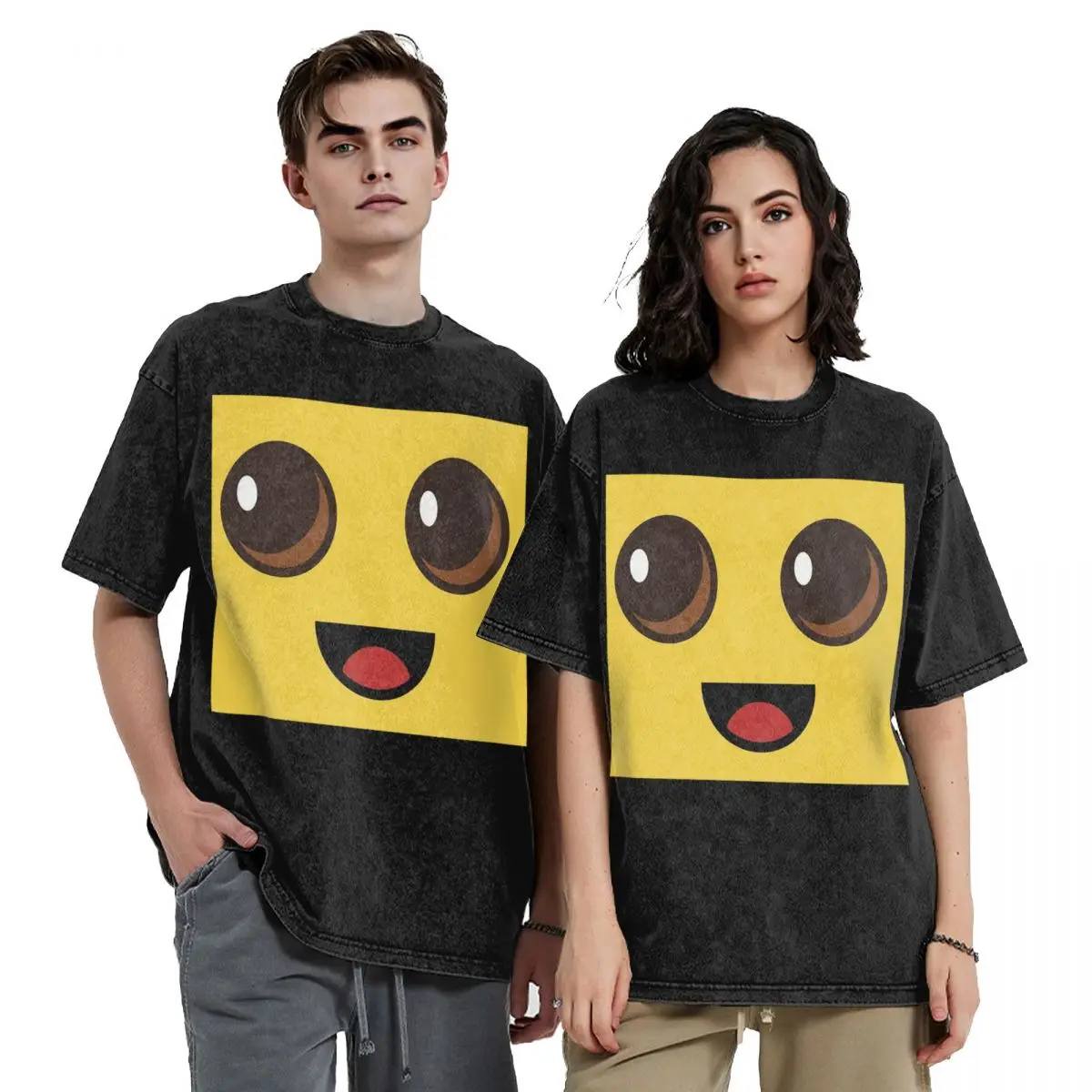 Peely Victory Royale Banana Washed T Shirts Cotton Short Sleeve Hip Hop T-Shirt Streetwear Tops Tees for Men Women