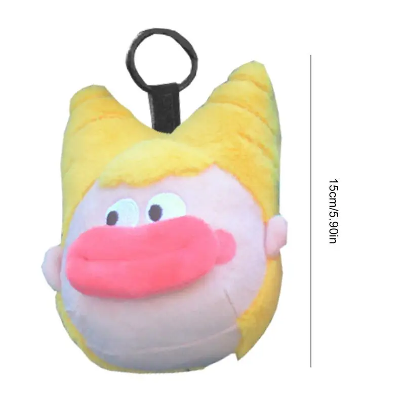 Plush Bag Pendant Cute Plush Backpack Pendant Ugly Anime Small Pendant Key Charm Fashion Accessory Key Holder For Women Girls