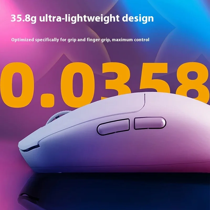 IYX Am35.8 8K وحدة تحكم ماوس لاسلكية ثنائية الوضع Esports غير مسامية خفيفة الوزن PAW3395 لعبة مكتب الكمبيوتر المحمول ماوس هدية