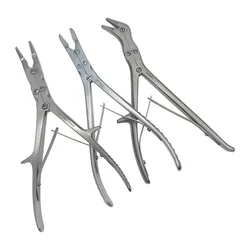 180mm/240mm Orthopedic Double Joint Rongeur single Rongeur Straight curved Bone Rongeurs Stainless Steel Orthopedic Instrument
