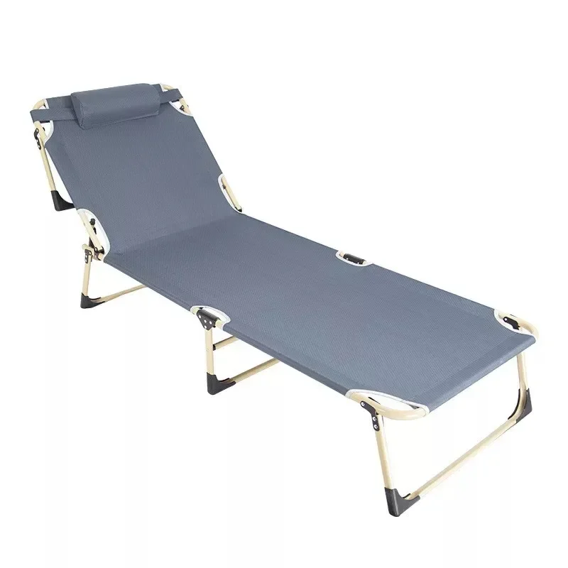 Chair Outdoor Leisure Folding Bed Lying Single Household Adjustable Sitting and Lying