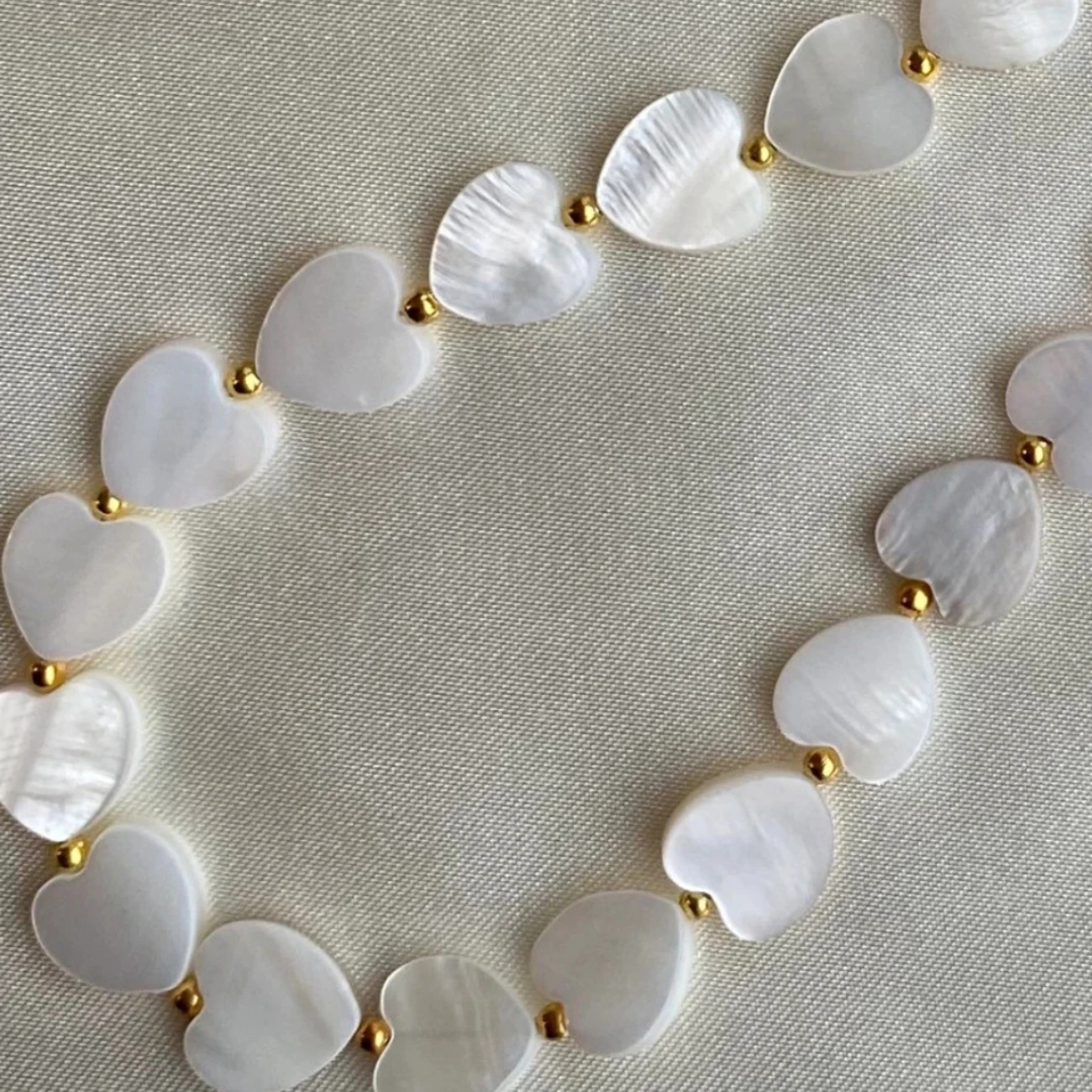 Love Heart Shell Beaded Mobile Phone Chain Key Chain Pendant Simple Mobile Phone Case Accessories Jewelry  Female