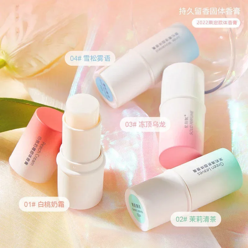 1-4pcs/set Solid Perfumes Lasting Fresh Light Fragrance Long Solid Sticks Solid Balm Pens Fragrances for Women Men Body Perfumes