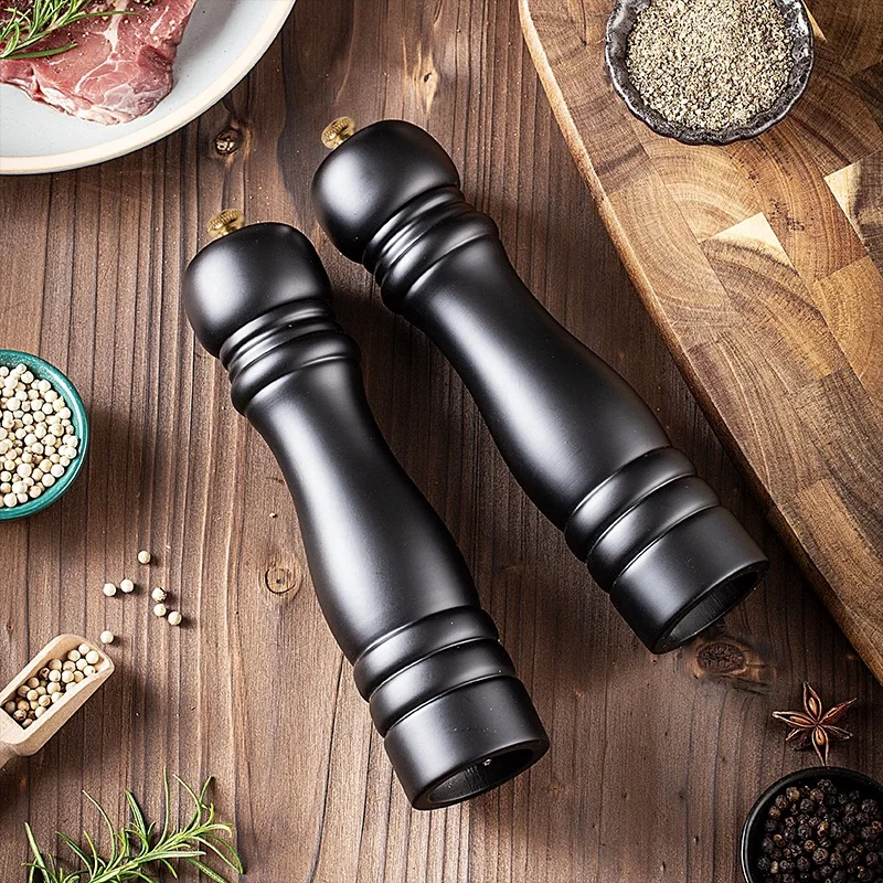 

2pcs/set Salt And Pepper Grinder Pepper Seasoning Jar Ceramic Core Filling Manual Sea Salt Pepper Grinder Adjustable Coarseness